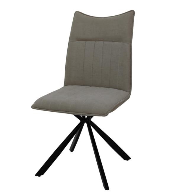 DC-2057 Fabric Comfortable Metal Legs Dining Room Chairs