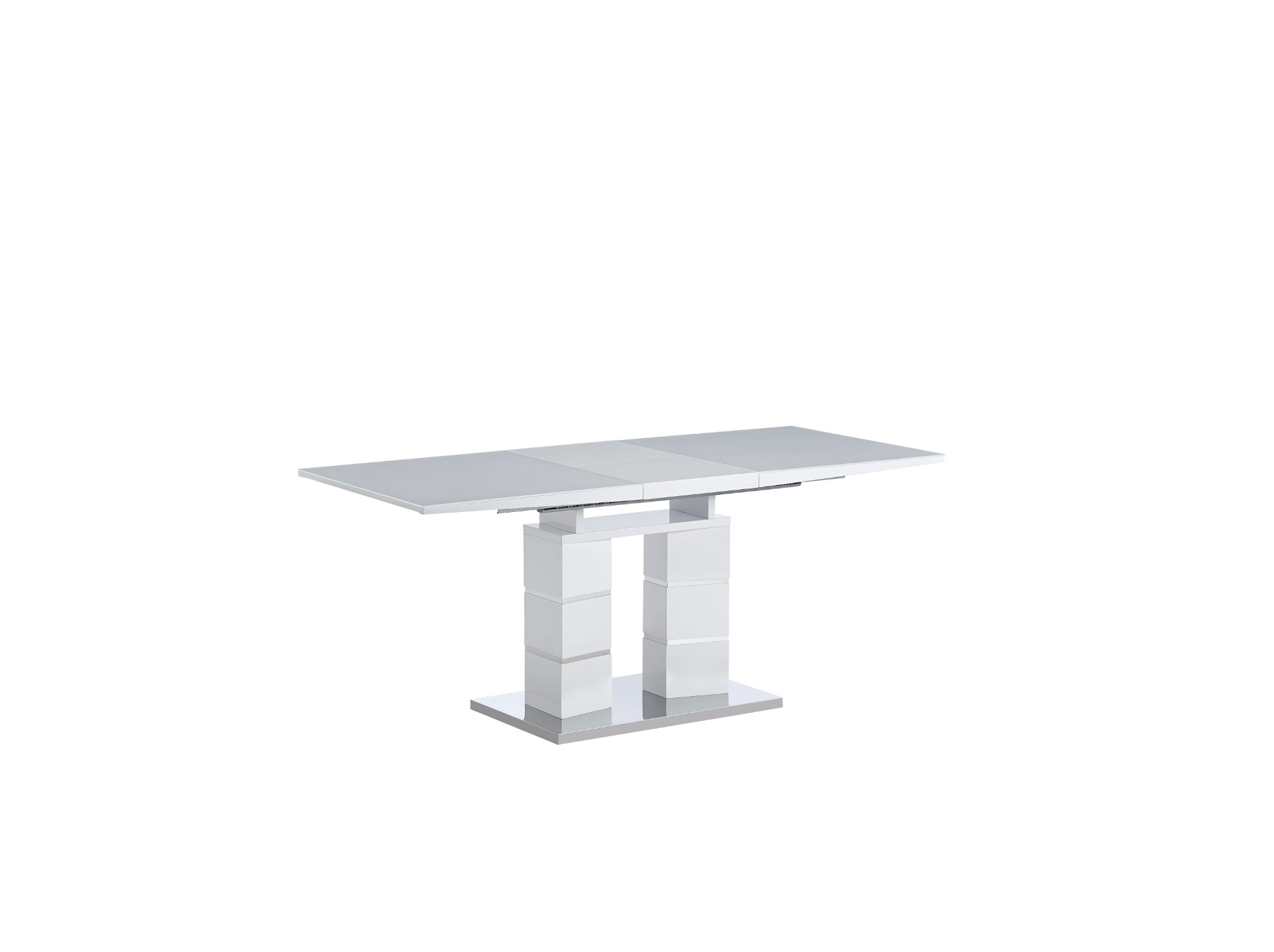 DT-9152G Italian Modern MDF Butterfly Extension High Gloss Table