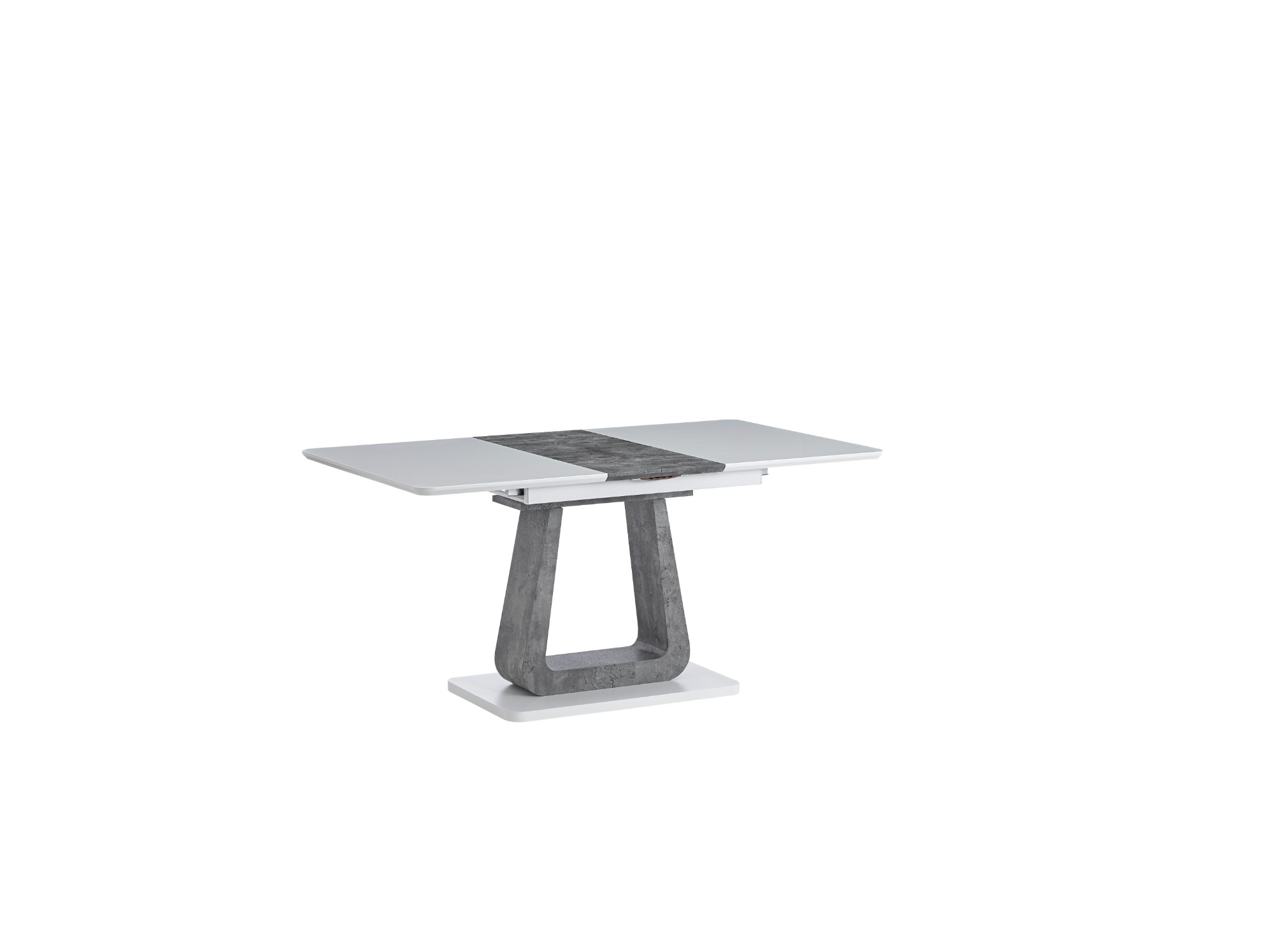 DT-9880 Cheap high glossy MDF dining room extension table 