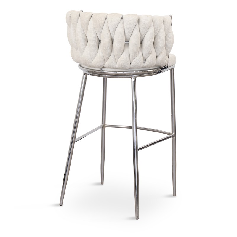 Modern Velvet Bar Chairs  with Backs