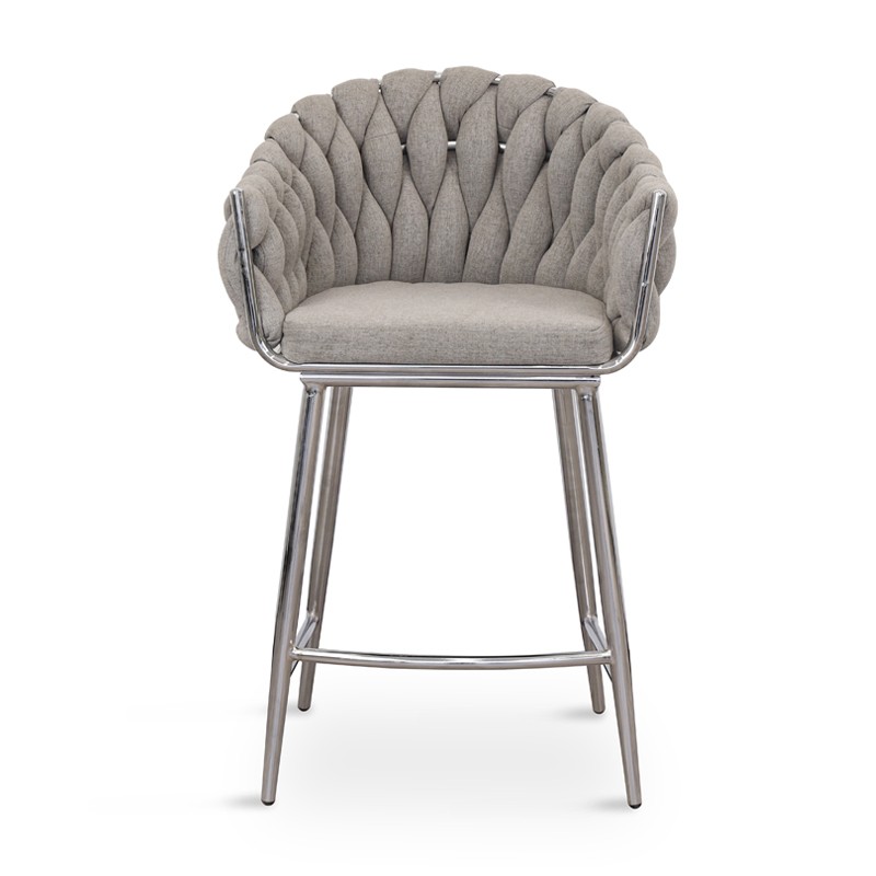 Modern Velvet Bar Chairs  with Big Backs
