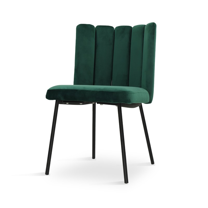 Modern Green Velvet Fabric Restaurant Dining Chair for Home Hotel